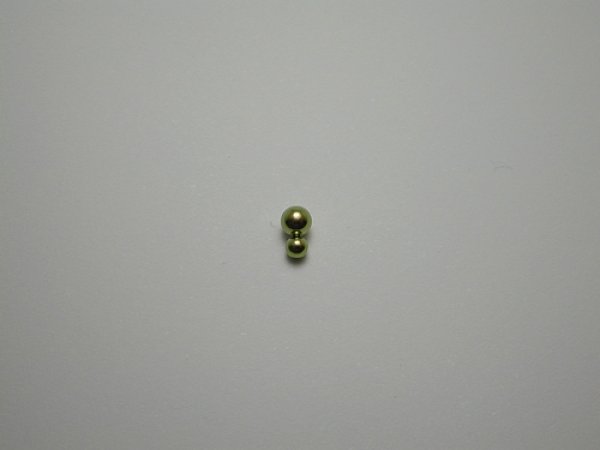 画像1: チタンピアス　ダブルボール　ベージュ (1)