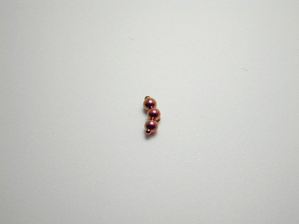 画像1: チタンピアス　スリーボール　ピンク (1)