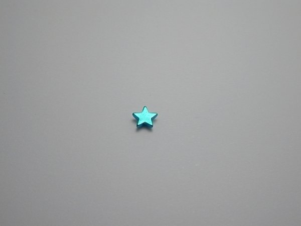 画像1: チタンピアス　スター　ライトブルー (1)