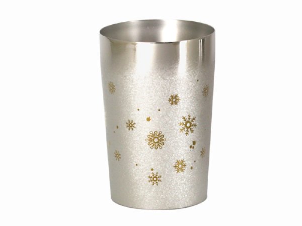 画像1: 二重ビアタンブラー　プレミアムライト　雪 (1)