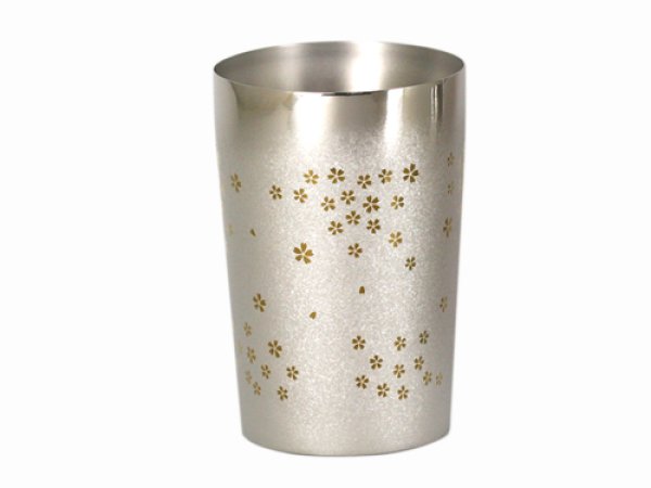 画像1: 二重ビアタンブラー　プレミアムライト　櫻 (1)