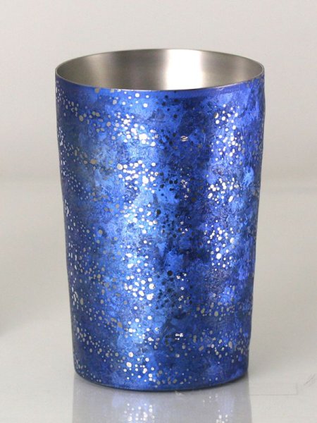 画像1: 二重タンブラープレミアムライト　チタン天目　 (1)