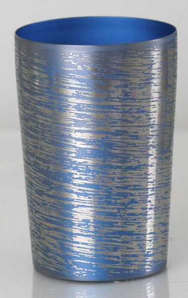 画像1: 二重タンブラープレミアムライト　チタン白樺　ブルー (1)