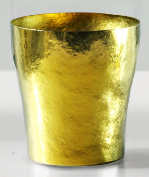 画像1: 純チタン二重タンブラー　玲　華チタン　　黄金 (1)