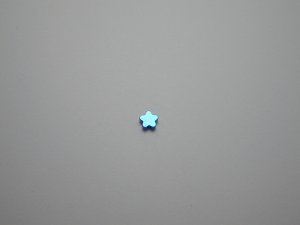 画像1: チタンピアス　フラワー　ブルー