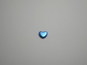 画像1: チタンピアス　ハート　ブルー