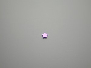 画像1: チタンピアス　フラワー　バイオレット