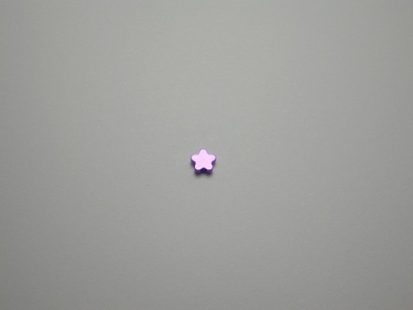 画像1: チタンピアス　フラワー　バイオレット (1)