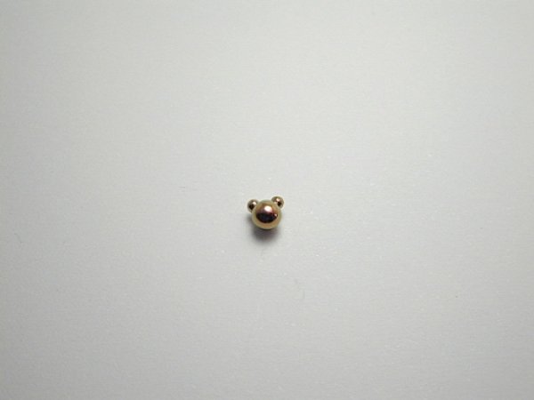 画像1: チタンピアス　ベアー　ベビーピンク (1)