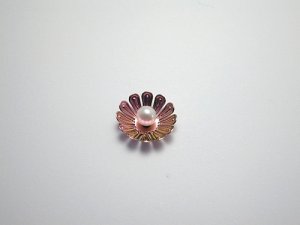 画像1: チタンピアス　ティピア花φ１６　パールピンク