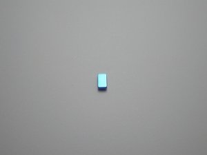 画像1: チタンピアス　長方形　ブルー