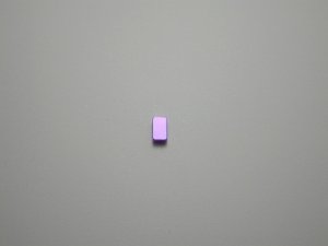 画像1: チタンピアス　長方形　バイオレット