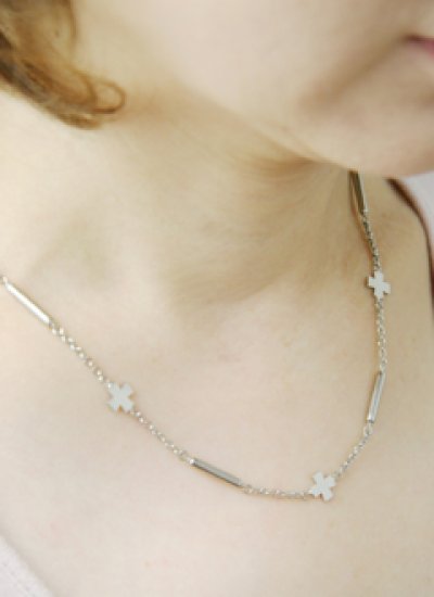 画像1: コリラックチタン 十字(マイナスイオンタイプ) チタンプラチナ