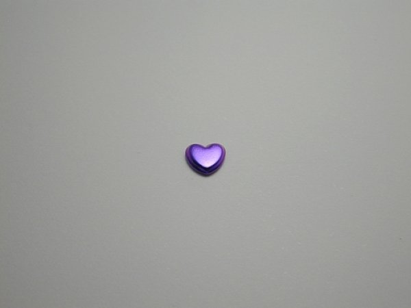 画像1: チタンピアス　ハート　バイオレット (1)