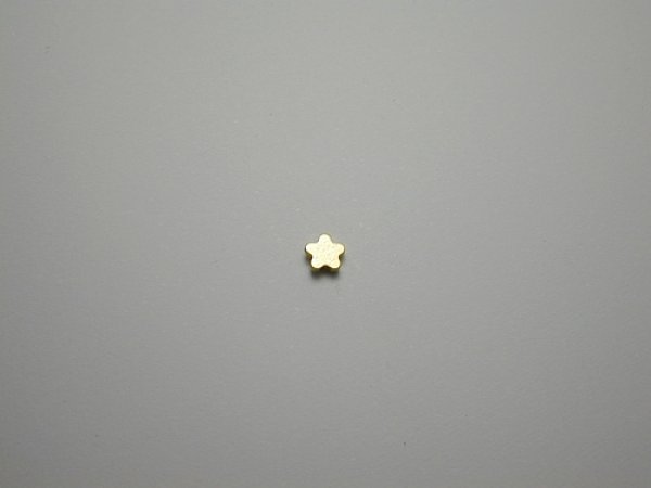 画像1: チタンピアス　フラワー　チタンゴールド (1)