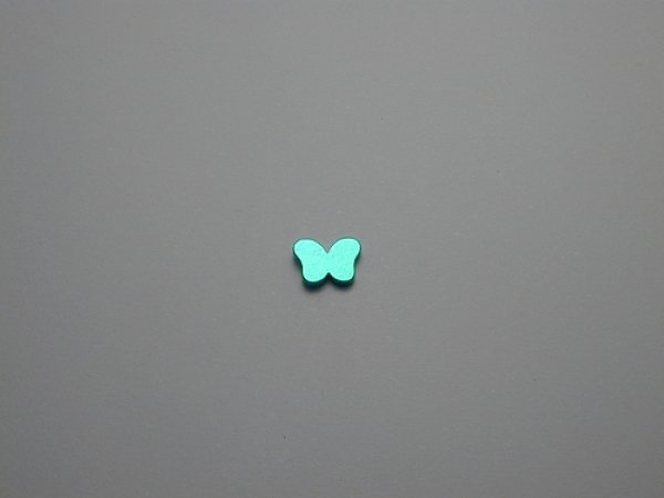 画像1: チタンピアス　ちょうちょ　ライトブルー (1)
