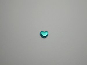 画像1: チタンピアス　ハート　ライトブルー
