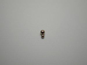 画像1: チタンピアス　ダブルボール　ベビーピンク