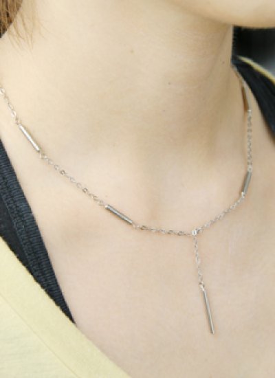 画像1: 磁気ネックレス ポール43 チタンプラチナ