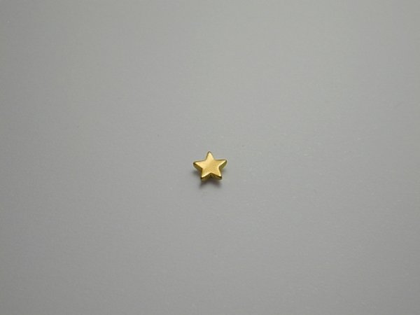 画像1: チタンピアス　スター　チタンゴールド (1)