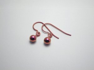 画像1: チタンピアス　フックφ5.0　ピンク