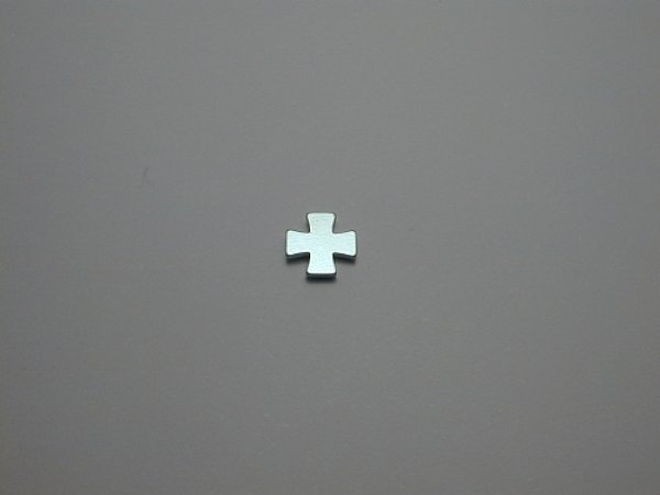 画像1: チタンピアス　十字A　チタンシルバー (1)