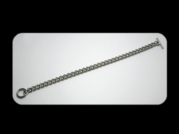画像1: チタン喜平ネックレスS　４５ｃｍ　チタンプラチナ (1)