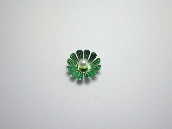 画像1: チタンピアス　ティピア花φ１６　フローラルグリーン (1)