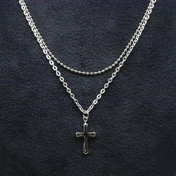 画像1: コリラックチタン　二連（クロス）　チタンプラチナ (1)