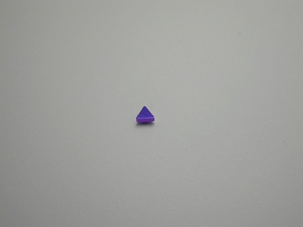 画像1: チタンピアス　トライアングル　バイオレット (1)